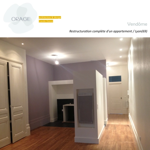 Appartement, Architecture d’intérieur, Réhabilitation, Plan, Suivi de chantier, Diagnostic