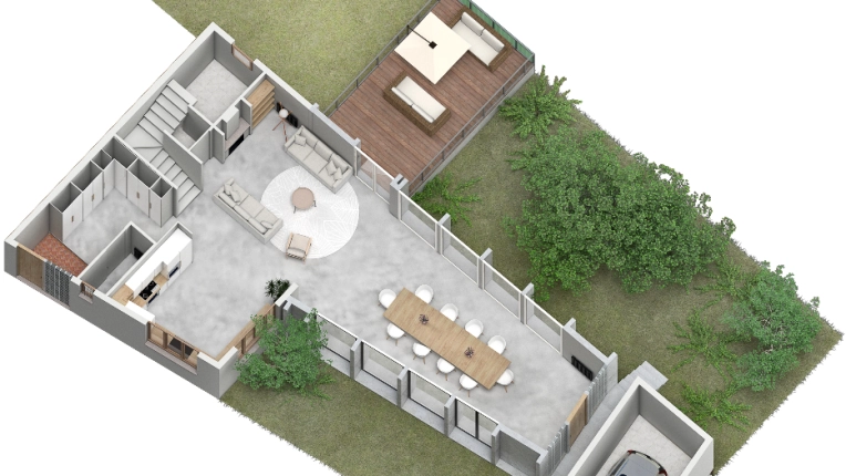 Maison de ville, Extension, Contemporain
