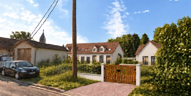 Maison individuelle, Maison de ville, Construction neuve, Plan, Permis de construire