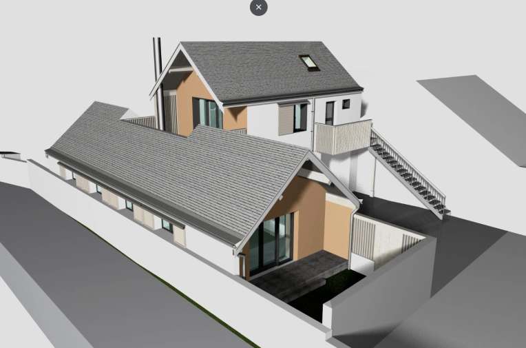Commerce, Construction neuve, Plan, Permis de construire