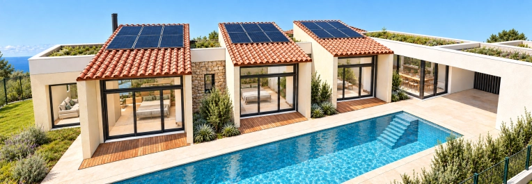 Patios & Terraces, Single-Family Homes, Passive House / Eco-friendly, Pools, New Build, Design / Plans, Planning permission application, Construction Management