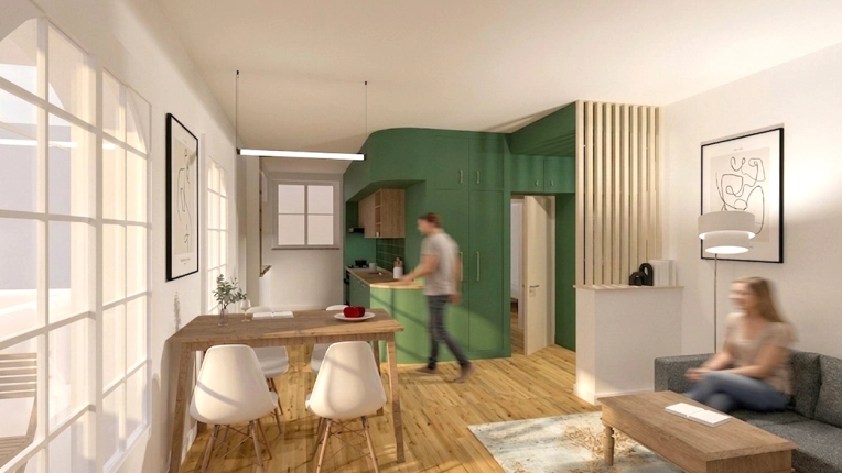 Appartement, Rénovation, Plan, Conseil