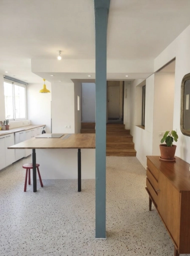 Appartement, Rénovation, Architecture d’intérieur, Étude de faisabilité, Réhabilitation, Plan, Suivi de chantier, Conseil, Diagnostic, Déclaration de travaux